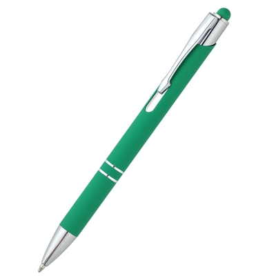 Ручка металлическая Ingrid софт-тач, зеленая, зеленый