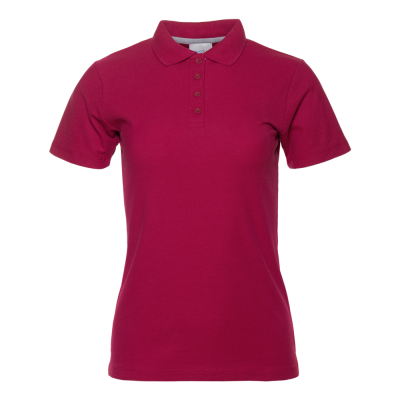 Рубашка поло женская STAN хлопок/полиэстер 185, 104W, Бордовый, бордовый, 185 гр/м2, хлопок