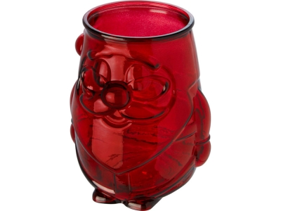 Подставка для чайной свечи «Nouel» из переработанного стекла, красный, стекло