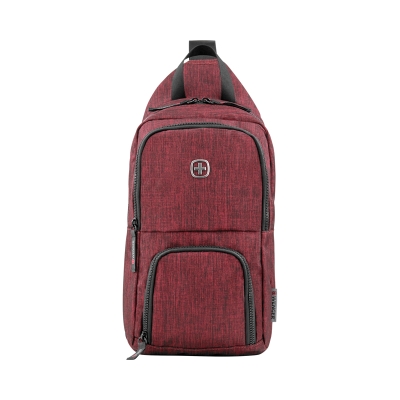 Рюкзак WENGER с одним плечевым ремнем, бордовый, полиэстер, 19 х 12 х 33 см, 8 л, бордовый