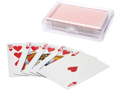 Карточная игра «Reno», красный, прозрачный, пластик, картон