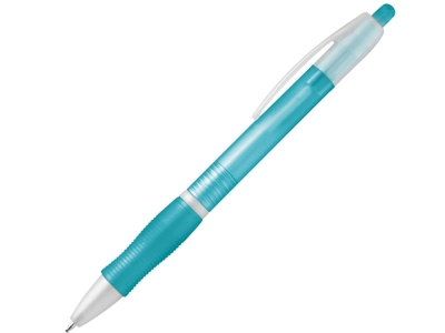 Шариковая ручка с противоскользящим покрытием «SLIM», голубой, пластик