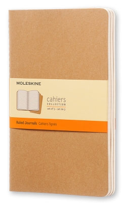 Блокнот Moleskine CAHIER JOURNAL QP416 Large 130х210мм обложка картон 80стр. линейка бежевый (3шт) Блокнот Moleskine CAHIER JOURNAL QP416 Large 130х210мм обложка картон 80стр. линейка бежевый (3шт)
