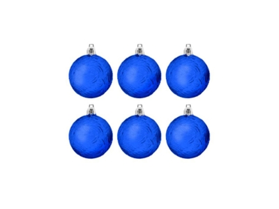 Набор ёлочных шаров «Ассорти», синий, полистирол