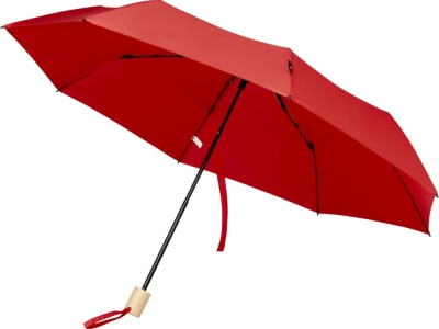 Зонт складной «Birgit», красный, полиэстер, пластик