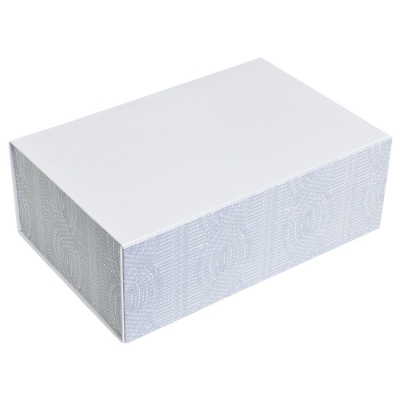 Коробка подарочная "Irish"  складная,  белый,  20*30*11  см,  кашированный картон, тиснение, белый, картон