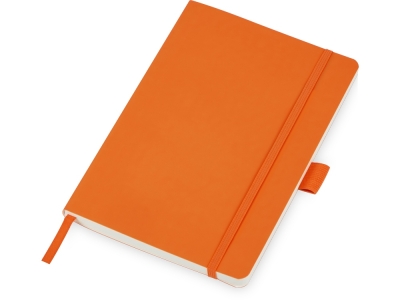 Блокнот А5 в гибкой обложке «Vision 2.0» soft-touch, оранжевый, кожзам, soft touch