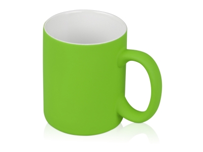 Кружка с покрытием soft-touch «Barrel of a Gum», зеленый, soft touch