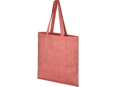 Эко-сумка «Pheebs» из переработанного хлопка, красный, полиэстер, хлопок