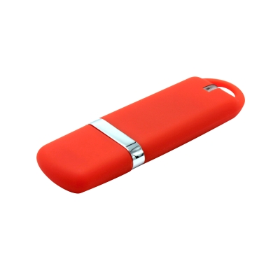 Флешка Shape с покрытием Софт Тач, 16 Гб, красная, красный