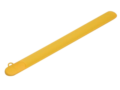 USB 2.0- флешка на 8 Гб в виде браслета, желтый, пвх