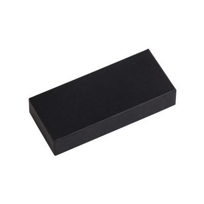 Подарочная коробка без ложемента (крышка-дно, 17,5 х 3,2 х 7,5 см), черный, картон