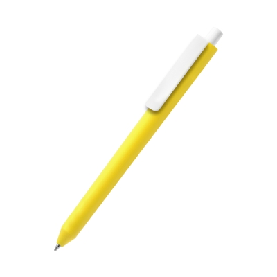 Ручка пластиковая Koln, желтая, желтый