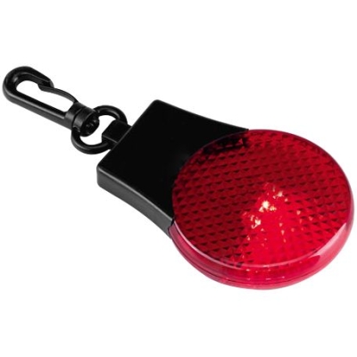 Светоотражатель с подсветкой Watch Out, красный, красный, пластик