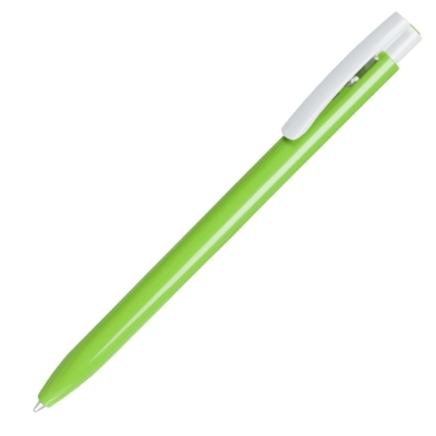 ELLE, ручка шариковая, светло-зеленый/белый, пластик, светло-зеленый, серый, пластик