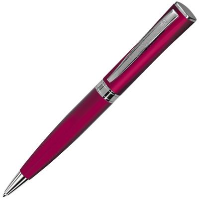 WIZARD, ручка шариковая, красный/хром, металл, красный, серебристый, металл