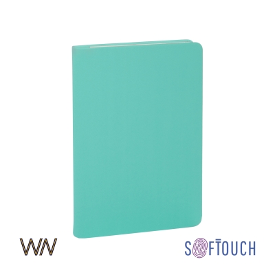 Ежедневник недатированный "Милан", А5, покрытие soft touch, голубой, искусственная кожа/soft touch