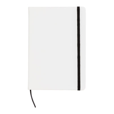Блокнот для записей Basic в твердой обложке PU, А5, белый, pu; бумага