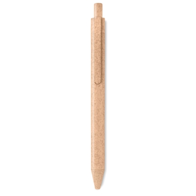 Ручка из зерноволокна и ПП, оранжевый, пластик