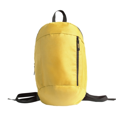 Рюкзак Rush, жёлтый, 40 x 24 см, 100% полиэстер 600D, черный