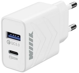Сетевое зар./устр. Wiiix UNN-4-2-03-QCPD 20W 3A (PD+QC) USB-C/USB-A белый Сетевое зар./устр. Wiiix UNN-4-2-03-QCPD 20W 3A (PD+QC) USB-C/USB-A белый
