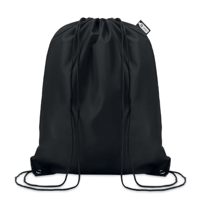 Рюкзак на шнурках, черный, pet-пластик