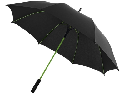 Зонт-трость «Spark», черный, зеленый, полиэстер