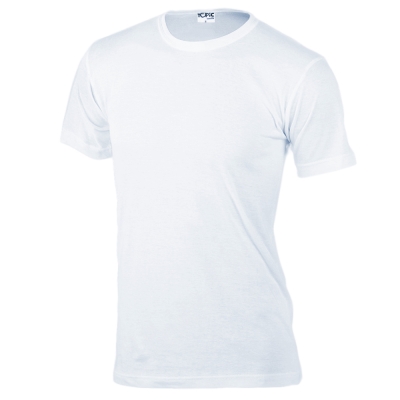 Мужские футболки Topic кор.рукав 100% хб белые, белый, хлопок
