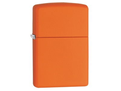 Зажигалка ZIPPO Classic с покрытием Orange Matte, оранжевый, металл