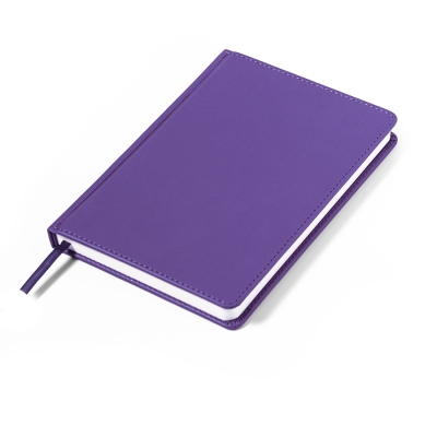 Ежедневник недатированный Campbell, А5, фиолетовый, белый блок, фиолетовый, pu velvet