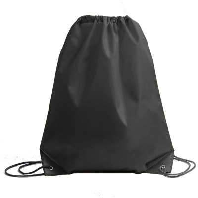 Рюкзак мешок с укреплёнными уголками BY DAY, черный, 35*41 см, полиэстер 210D, черный, 100% полиэстер, 210d