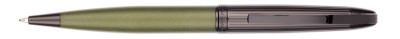 Ручка шариковая Pierre Cardin NOUVELLE, цвет - черненая сталь и зелёный. Упаковка E., зеленый, латунь