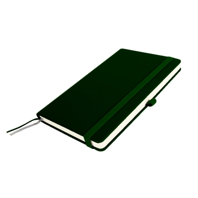 Бизнес-блокнот GLORI, A5, темно-зеленый, твердая обложка, в линейку, зеленый, pu материал/искусственная кожа