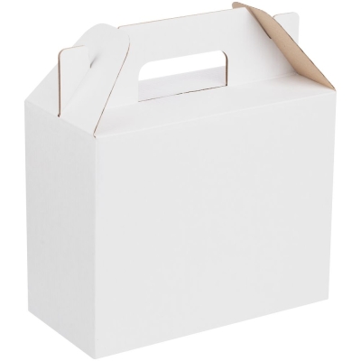 Коробка In Case S, ver.2, белая с крафтовым оборотом, белый, картон