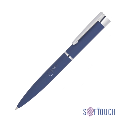 Ручка шариковая "Alice", покрытие soft touch, синий, металл/soft touch