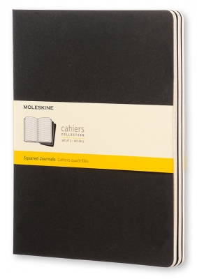 Блокнот Moleskine CAHIER JOURNAL QP322 XLarge 190х250мм обложка картон 120стр. клетка черный (3шт) Блокнот Moleskine CAHIER JOURNAL QP322 XLarge 190х250мм обложка картон 120стр. клетка черный (3шт)