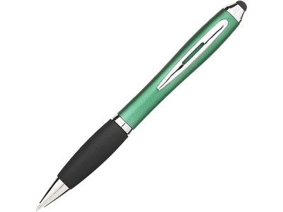 Ручка-стилус шариковая «Nash», черный, зеленый, пластик
