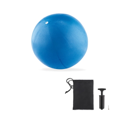 Мяч для пилатеса, синий, pvc-пластик