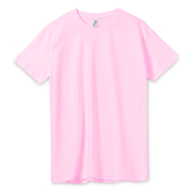 Футболка унисекс Regent 150, розовая, розовый, хлопок
