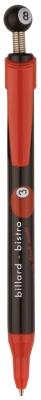 Ручки Ritter с кнопкой-шариком на гибкой пружине, пластик, металл