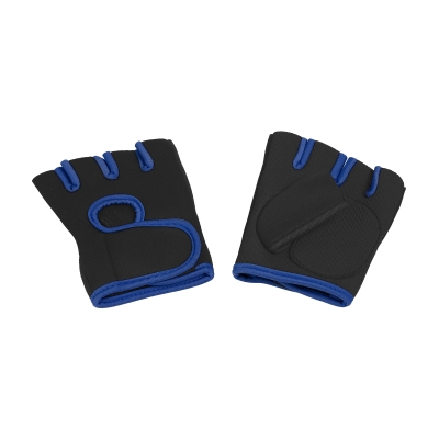 Перчатки для фитнеса "Рекорд" размер M, синий, неопрен/полиэстер