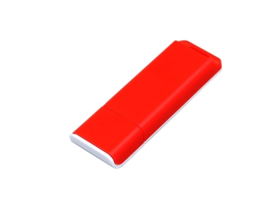 USB 2.0- флешка на 4 Гб с оригинальным двухцветным корпусом, белый, красный, пластик