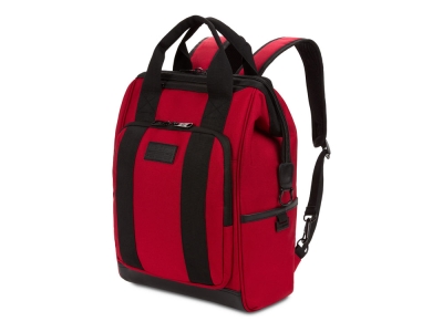Рюкзак «Doctor Bags» с отделением для ноутбука 16,5", черный, красный, полиэстер
