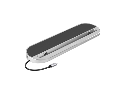 Хаб USB Type-C 3.0 для ноутбуков «Falcon», черный, металл, пвх
