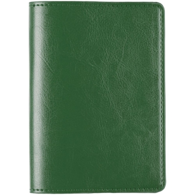 Обложка для паспорта Nebraska, зеленая, зеленый, кожзам