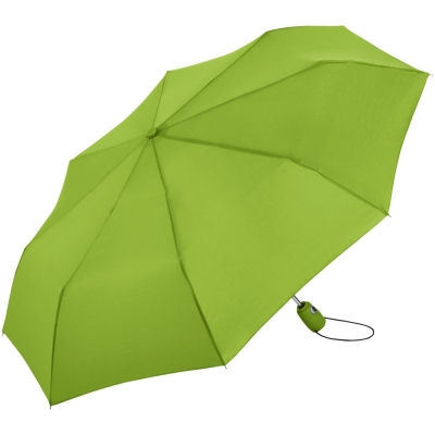 Зонт складной AOC, зеленое яблоко, зеленый, 190t; ручка - пластик, купол - эпонж, хромированная сталь, покрытие софт-тач; каркас - металл, стекловолокно