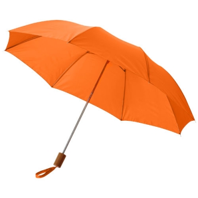 Складной зонт Oho 20", оранжевый, полиэстер