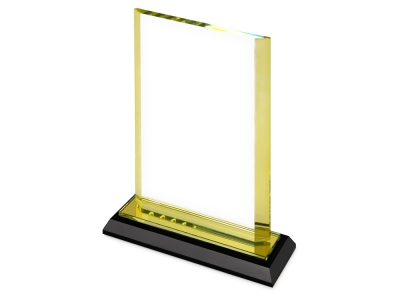 Награда «Line», желтый, прозрачный, стекло