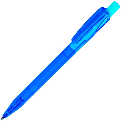 TWIN LX, ручка шариковая, прозрачный голубой, пластик, голубой, пластик