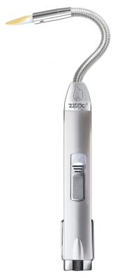 Зажигалка газовая ZIPPO Flex Neck, сталь, серебристая, 25x12x289 мм, в блистере, серебристый